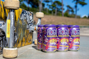 Dreamland six-packs with skateboard